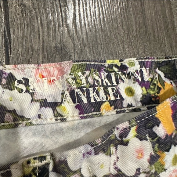 Madewell Women's Skinny Skinny Ankle Jeans Sz 29 Floral Boho Preppy Stretch - Picture 6 of 13